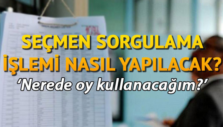 YSK seçmen kaydı sorgulama işlemi nasıl yapılır E-Devlet YSK seçmen kaydı sorgulama sayfası