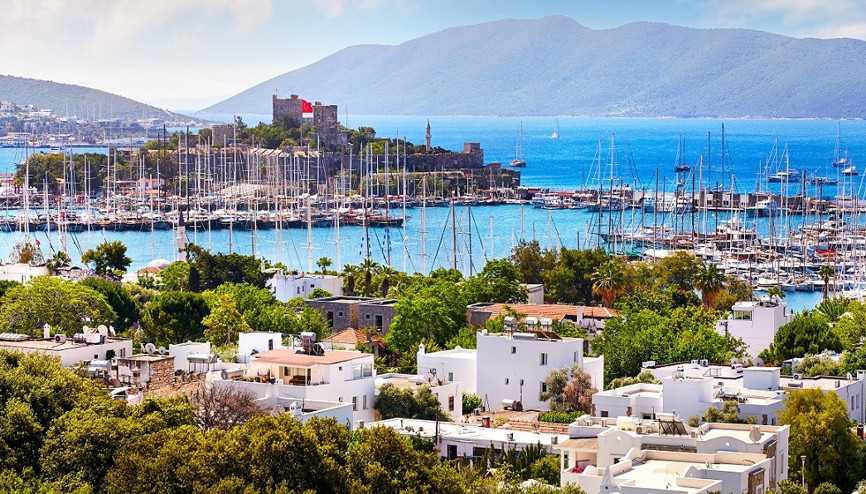 Bodrum ilkbaharda koşarak güzel