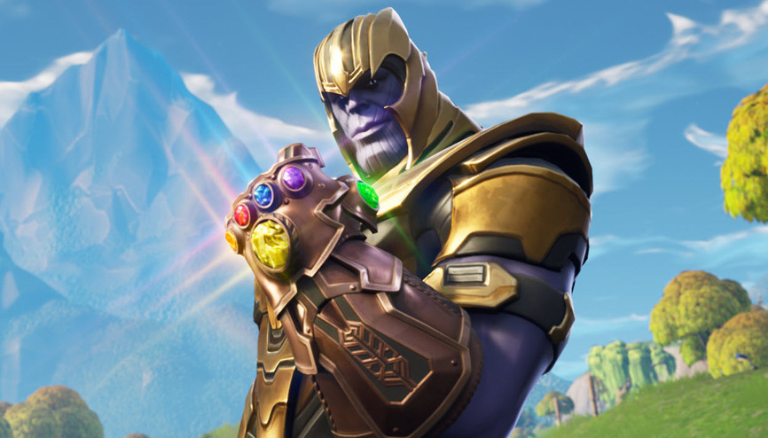 Marvel işbirliğiyle birlikte Thanos Fortnitea geldi