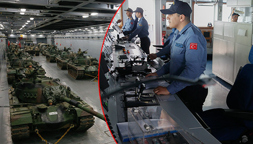 Dünyanın en büyüğü... Milli tank çıkarma gemisinin içi görüntülendi