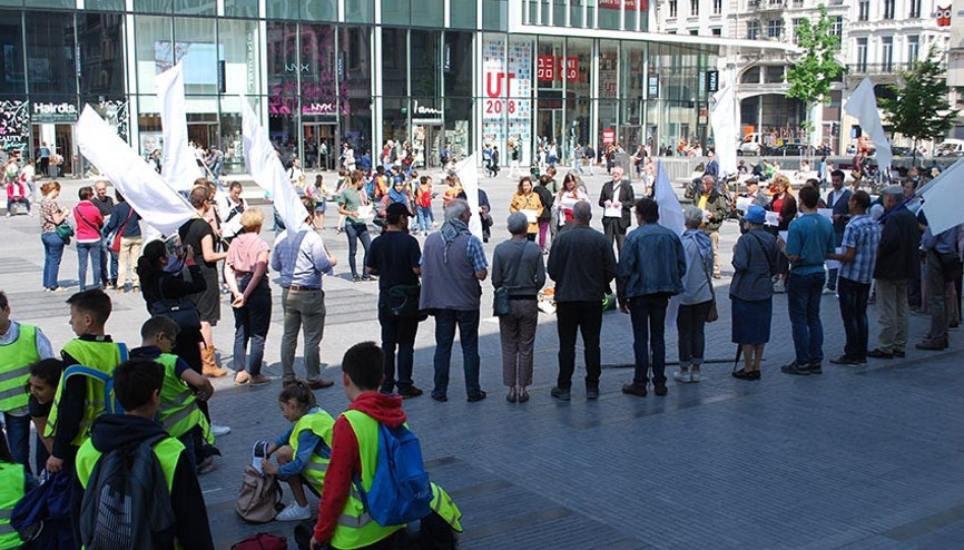 Brüksel’de İsrail karşıtı protesto