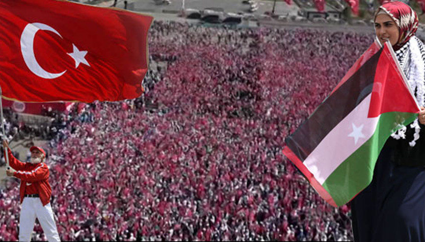 Miting alanına akın ettiler