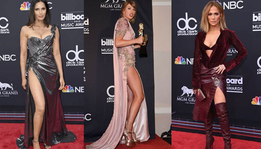 Kırmızı halıda yırtmaç yarışı