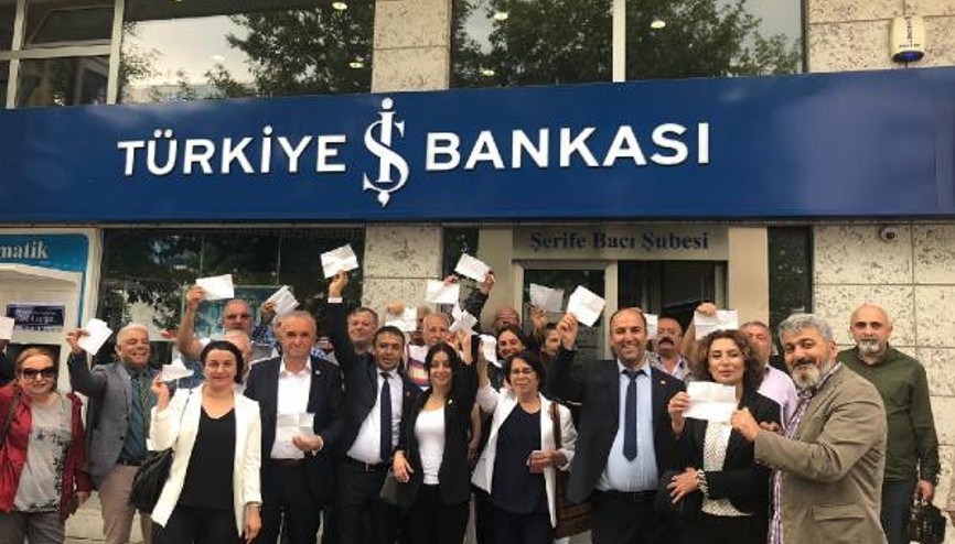 Kastamonuda CHPlilerden İnce’nin seçim kampanyasına bağış