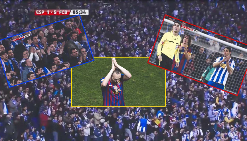 Müthiş veda Iniestayı herkes ayakta alkışladı