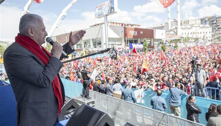 Başbakan Yıldırım: Siz sadece yıkmayı bilirsiniz, yapmayı AK Parti bilir