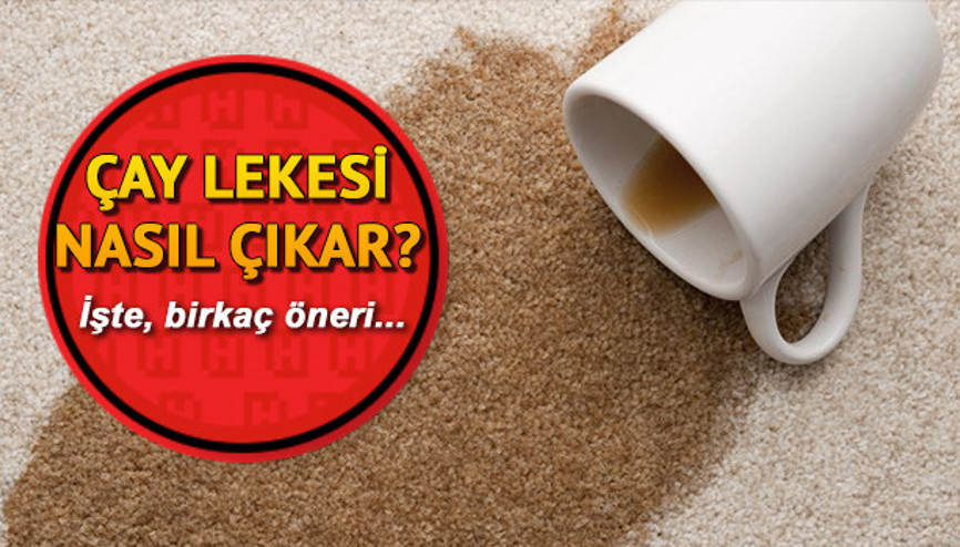 Çay lekesi nasıl çıkar Halıdan çay lekesi nasıl çıkar