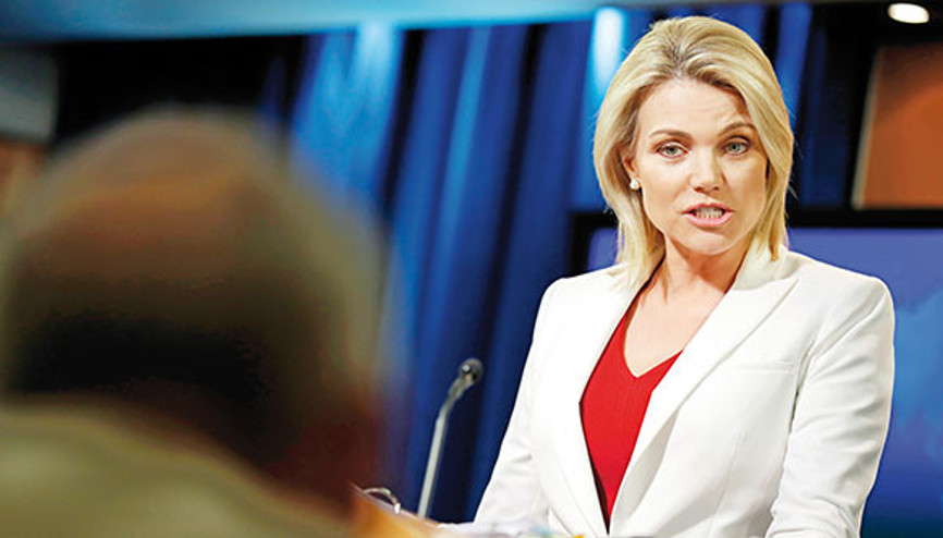 ABD Dışişleri Sözcüsü Nauert: YPG çekileceğini söyledi ABD Dışişleri Sözcüsü Nauert: YPG çekileceğini söyledi