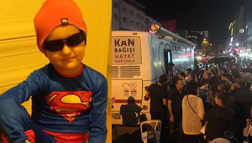 Lösemi hastası Emir’e can olmak için yüzlerce kişi sıraya girdi Lösemi hastası Emir’e can olmak için yüzlerce kişi sıraya girdi