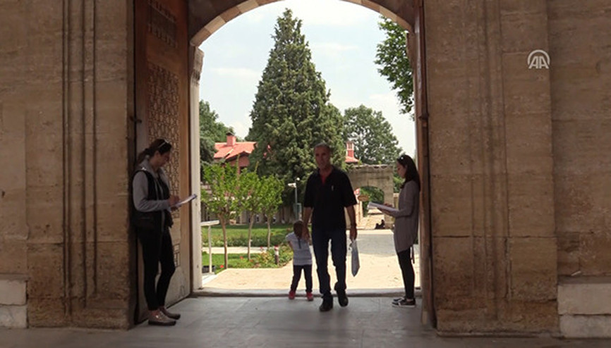 Selimiye Camisinde ilginç görüntü