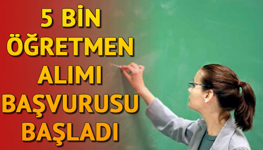 5 bin sözleşmeli öğretmen alımı başvuruları başladı | Başvuru şartları neler