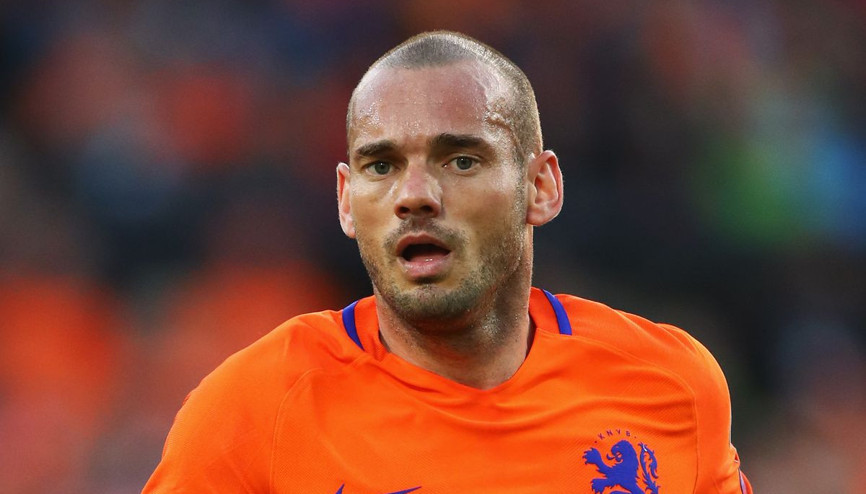 Bu ne hal Sneijder Şok görüntü...