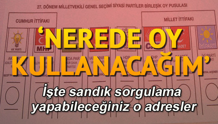 Hangi sandıkta oy kullanacağım İşte sandığa gitmeden önce dikkat etmeniz gerekenler