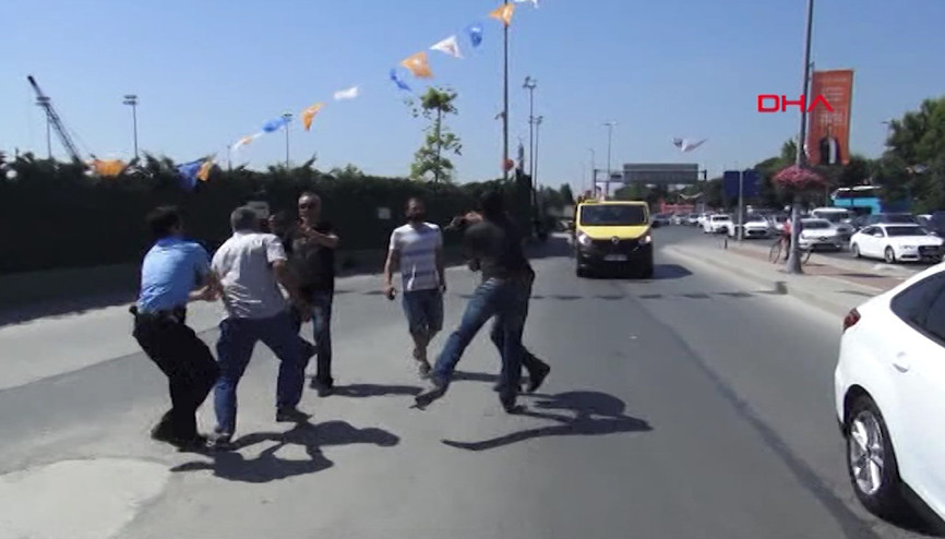 İstanbulda faytoncular hayvanseverlere saldırdı