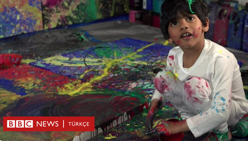 Resimleri binlerce dolara satılan 4 yaşındaki sanat dehası