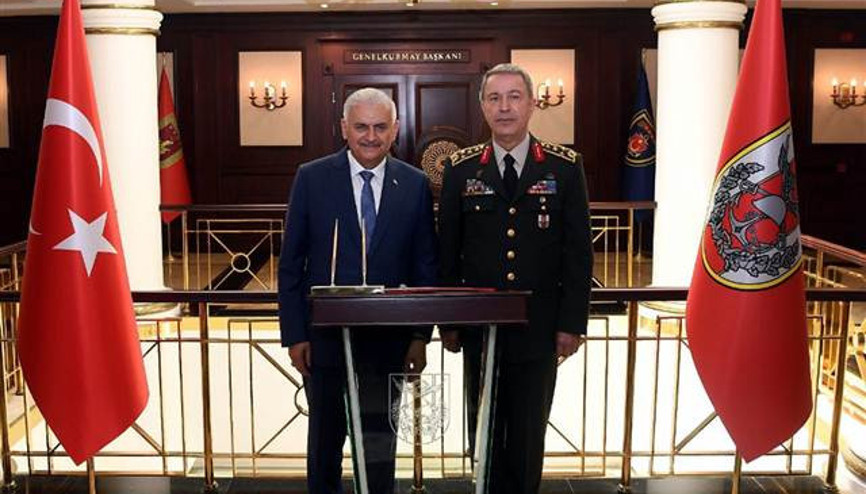 Başbakan Yıldırımdan Orgeneral Akara veda ziyareti