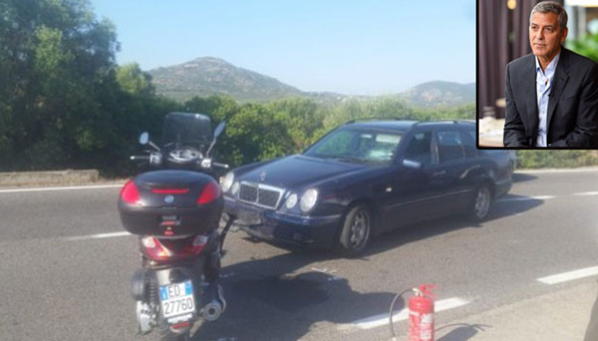 George Clooneyden korkutan haber: Trafik kazası geçirip hastaneye kaldırıldı