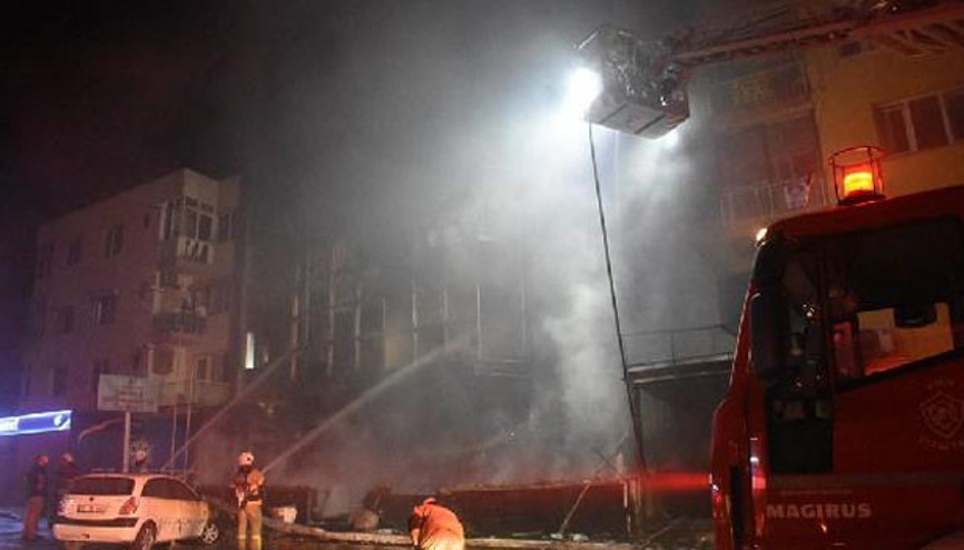 Öğrenci yurdunda korkutan yangın