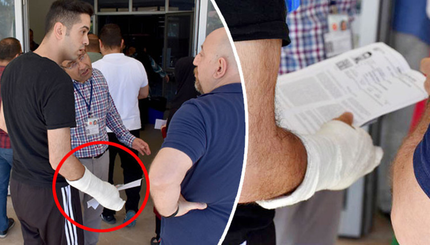 Kolunda alçı olduğu için KPSSye alınmadı