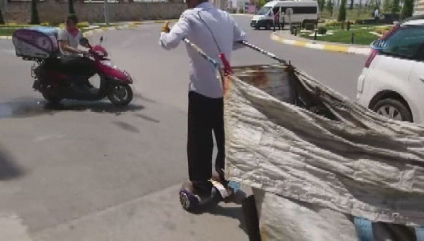 Teknolojiye ayak uyduran kağıt toplayıcı kamerada