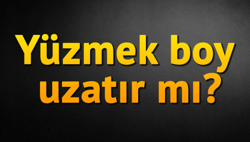 Yüzmek boy uzatır mı