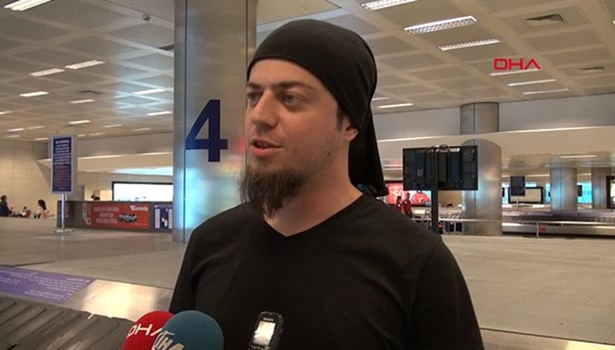 Mısırda tedavisi biten Aref Türkiyeye döndü