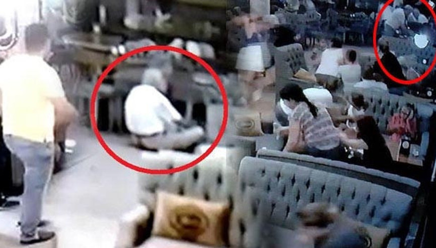 Önce tokalaştı, sonra vurdu... O anlar kamerada