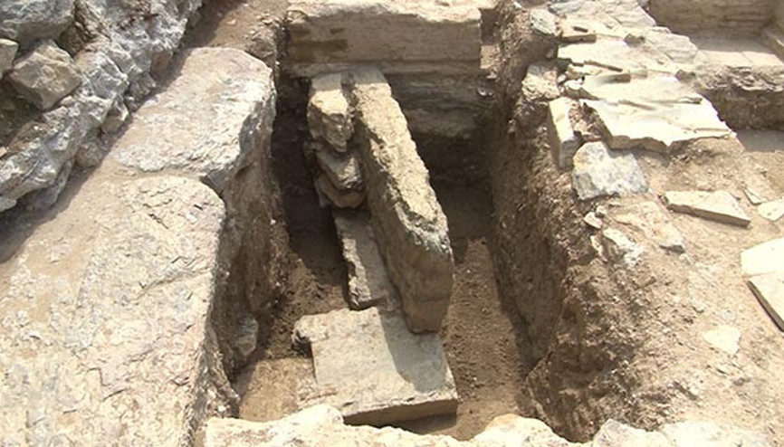 İşte Haydarpaşada çıkan tarihi kalıntılar