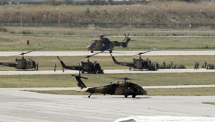 Onlarca helikopter Ankara’dan ayrıldı
