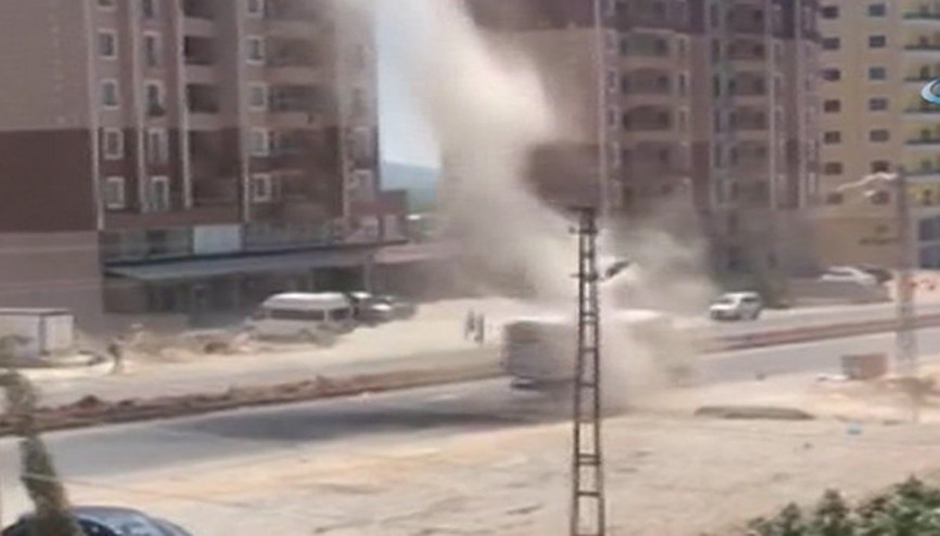 Kamyon şoförü hortuma kafa tuttu