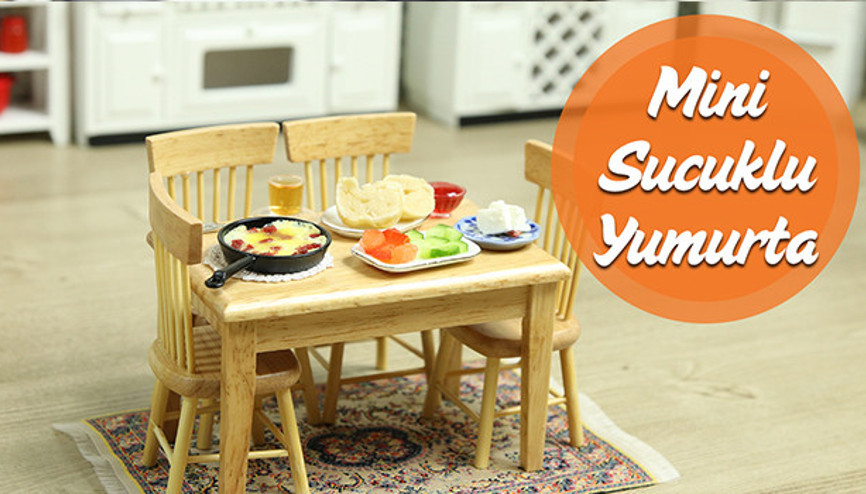Mini Türk Mutfağı - Mini Sucuklu Yumurta