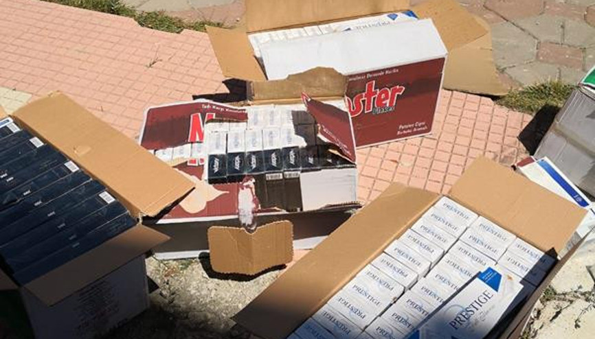 Zulada 22 bin paket kaçak sigara