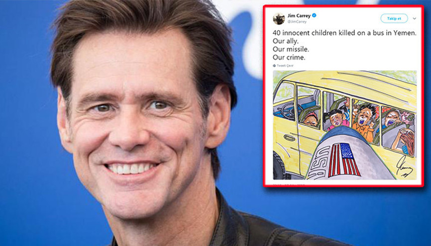Jim Carrey’den büyük tepki