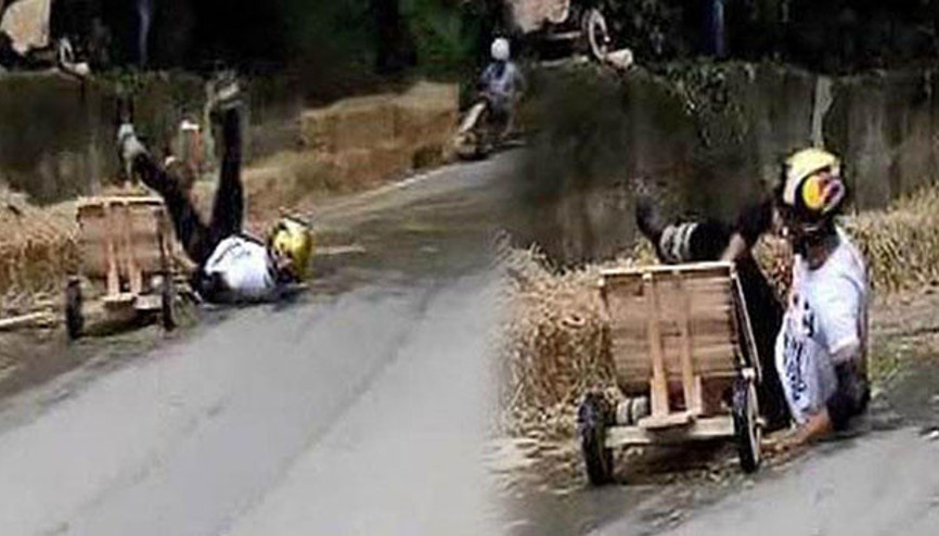Kenan Sofuoğlu, Tahta Araba Şenliğinde hafif yaralandı Kenan Sofuoğlu, Tahta Araba Şenliğinde hafif yaralandı