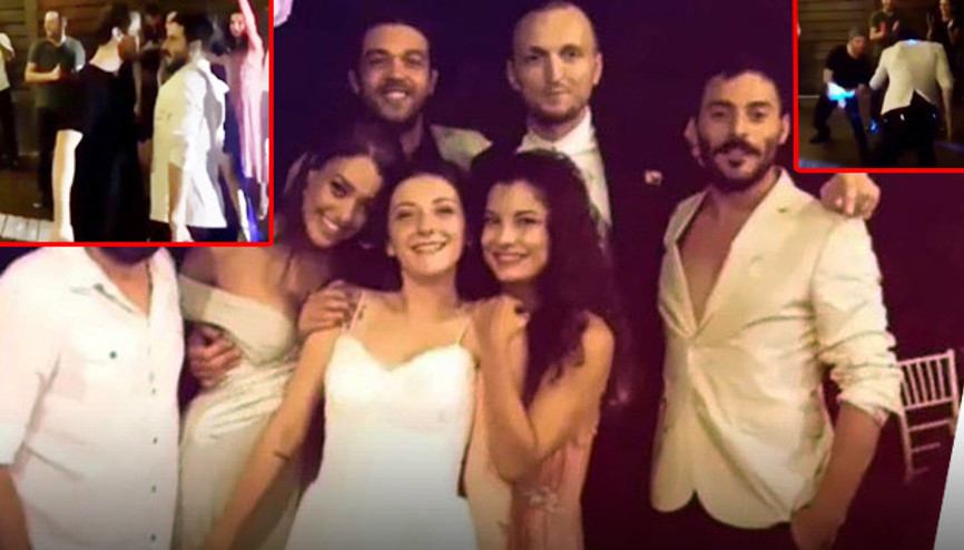 Ünlü oyuncu evlendi Çukur ekibi dans etti