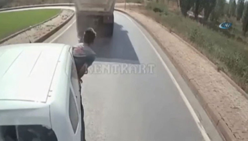 Kamyon şoföründen akıl almaz intikam