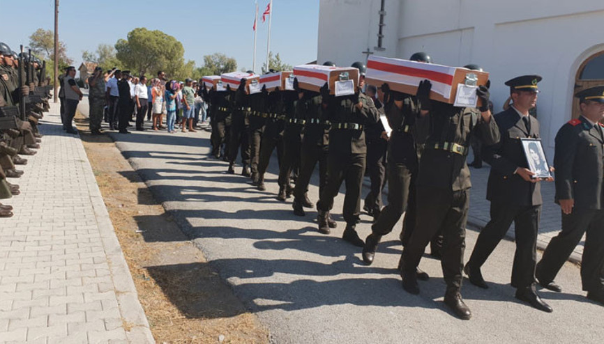 44 yıl sonra askeri törenle defnedildiler
