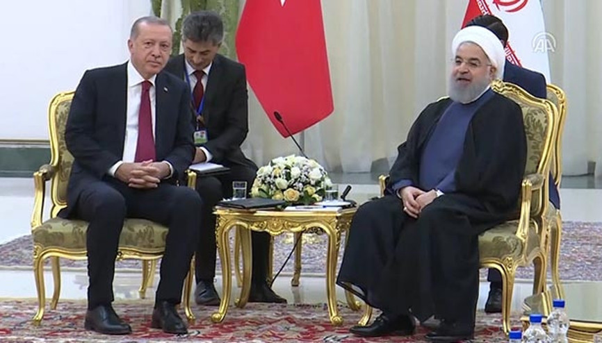 Erdoğan ve Ruhani görüşmesi başladı