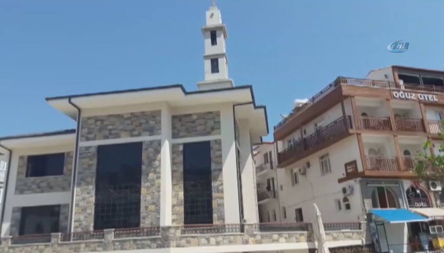 Datçada kilise görünümlü cami tartışması Datçada kilise görünümlü cami tartışması