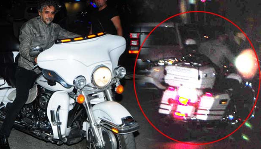 Motosikletten düştü