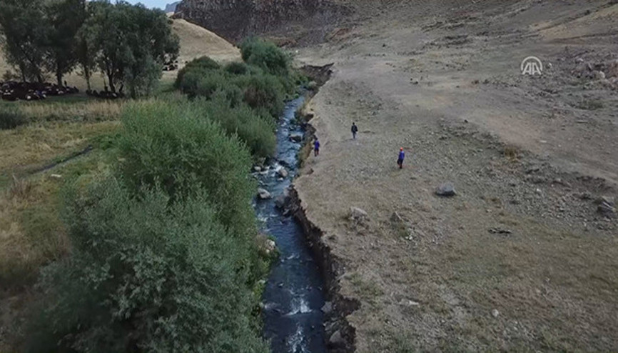 Sedanuru arama çalışmaları havadan görüntülendi