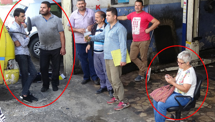 Kadının çığlıklarına koştu ve yakaladı