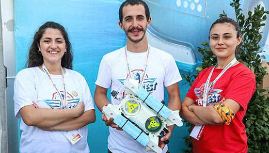 Üniversite öğrencileri yerli su altı droneu geliştirdi