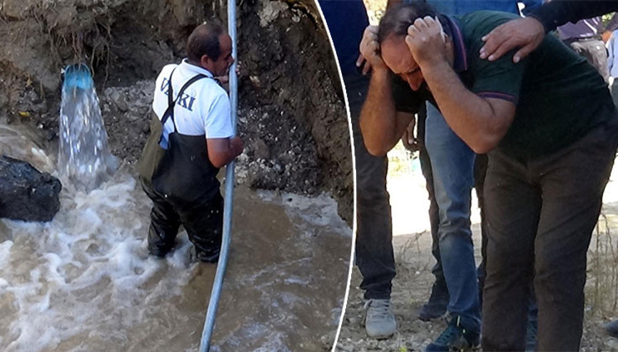 İçme suyu borusuna düşen işçinin cesedi bulundu