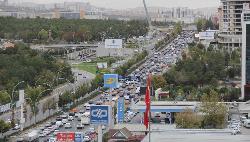 Eskişehir Yolu’nda altyapı trafiği