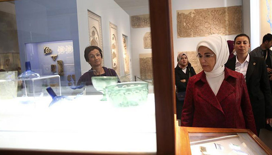 Emine Erdoğan, Berlinde Bergama Müzesini ziyaret etti