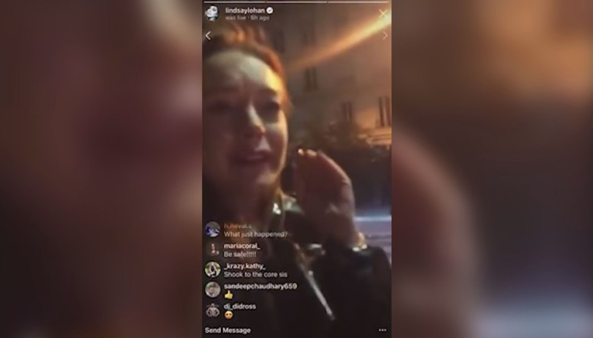 Lindsay Lohan mülteci anneden yumruk yedi