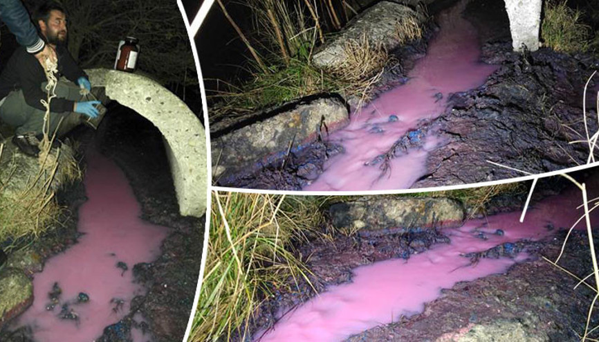 Tamamen pembe renge büründü Ekipler harekete geçti