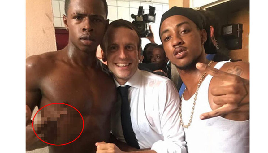 Macronun fotoğraf çektirdiği genç çete üyesi çıktı