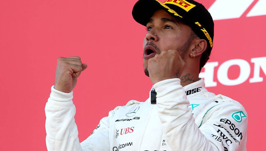 Hamilton farkı 67ye çıkardı, üst üste 4. zafer